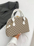 14930 1c-03-13 Bolso de mano de estilo satchel con diseño