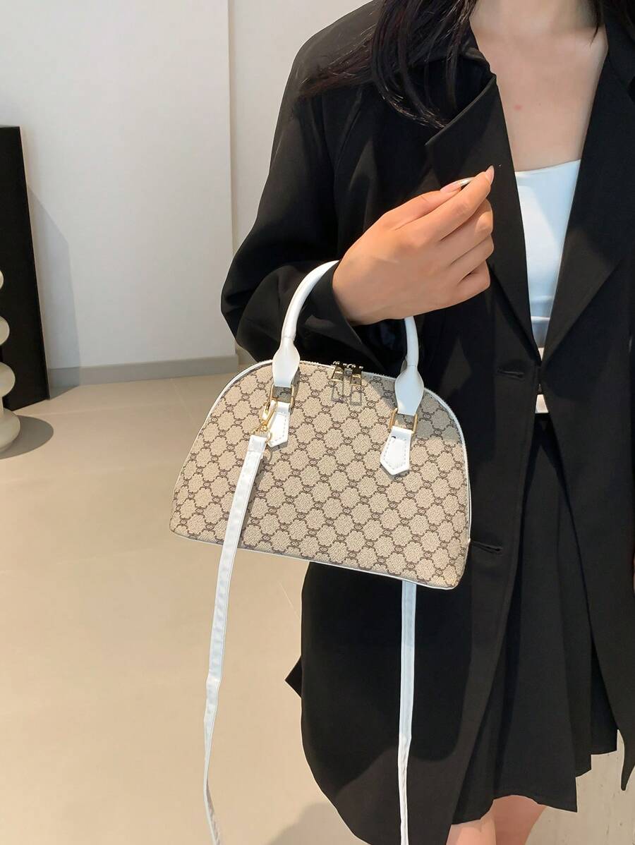 14930 1c-03-13 Bolso de mano de estilo satchel con diseño
