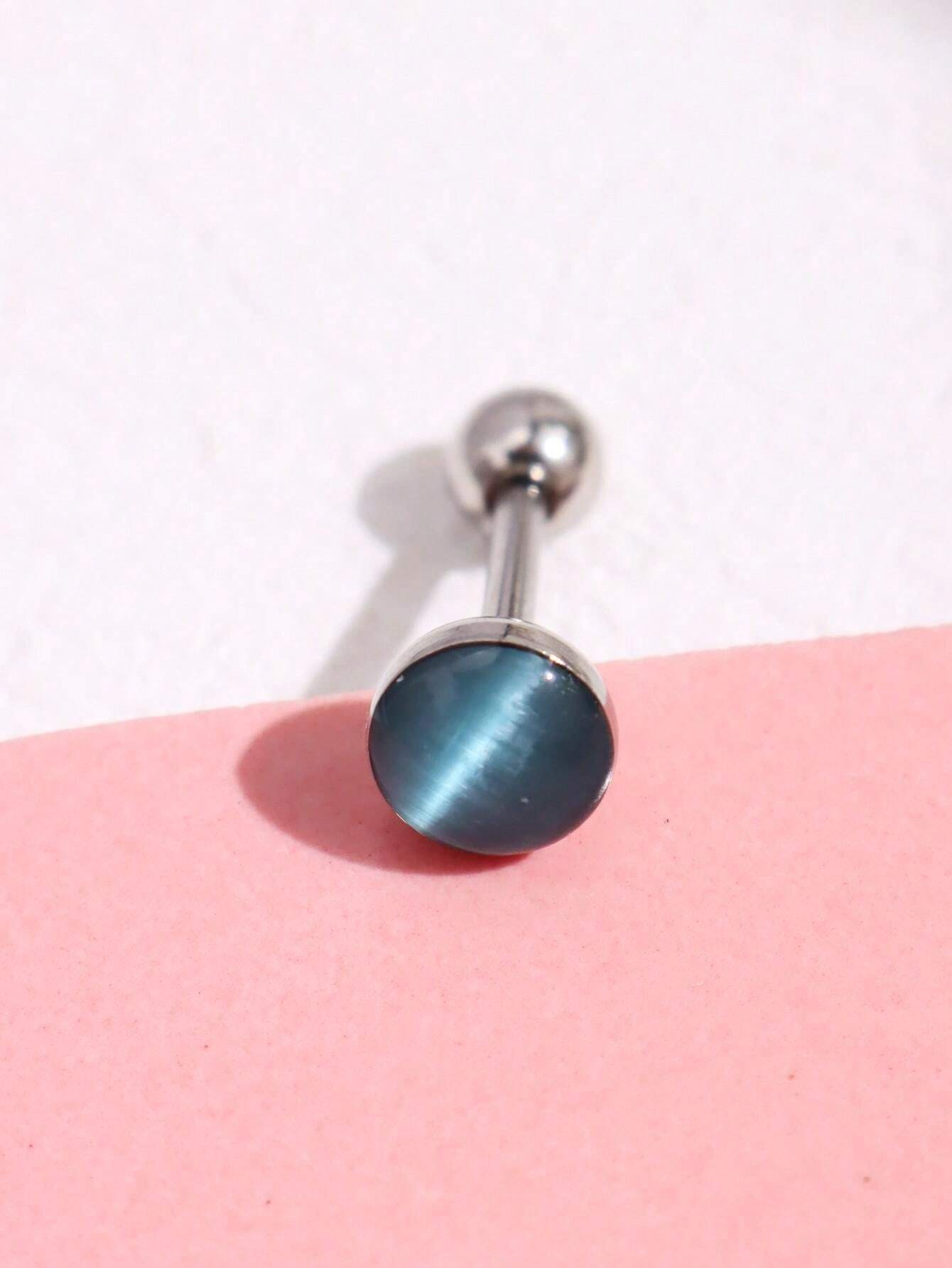 15283 1b-052 1 pieza Anillo de lengua de aro redondo colorido