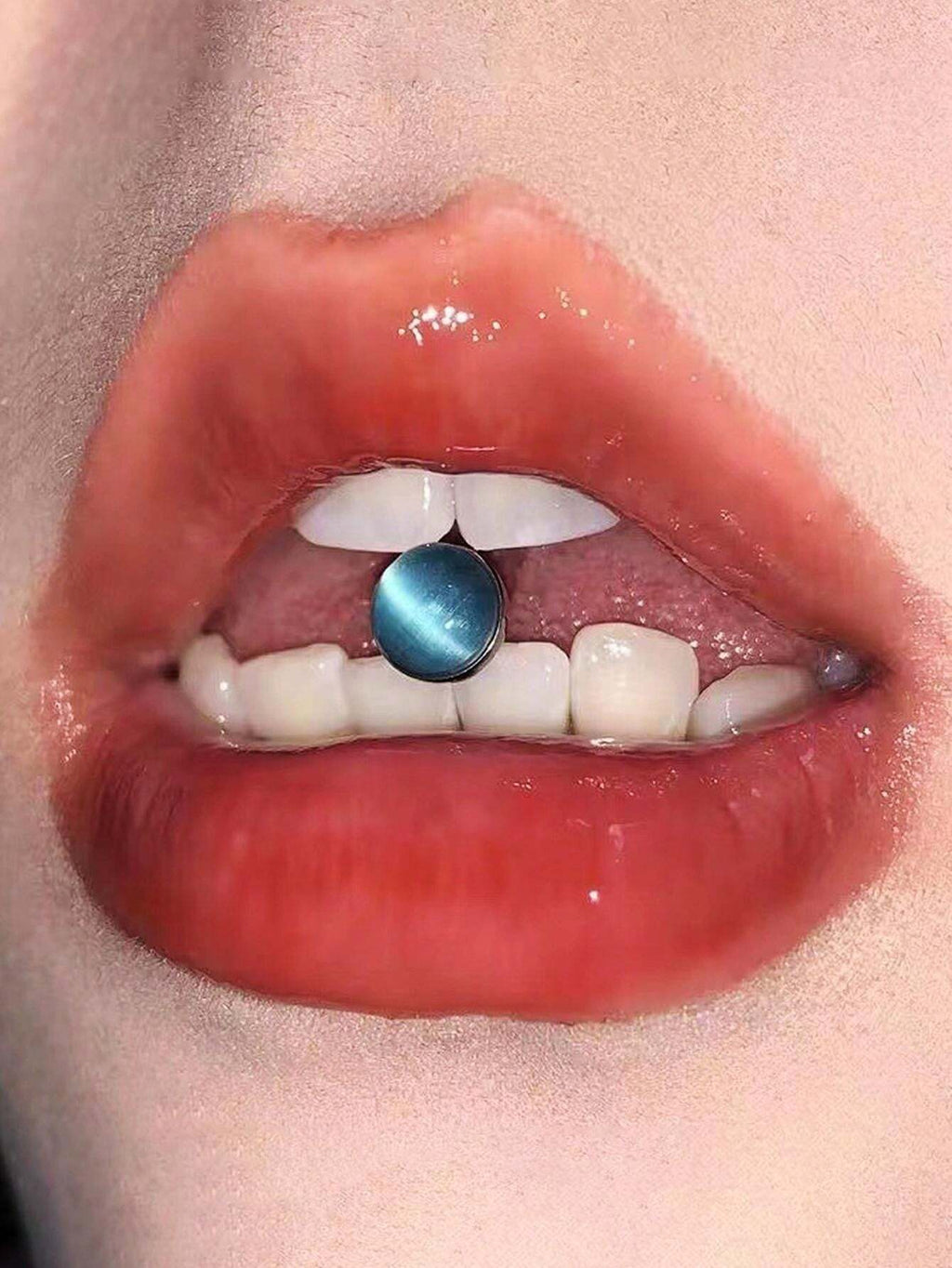 15283 1b-052 1 pieza Anillo de lengua de aro redondo colorido