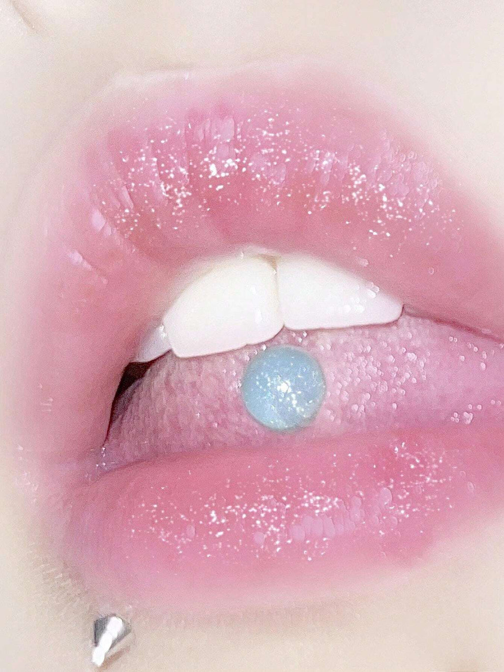 15284 1b-052 1 pieza Arete de lengua de color verde