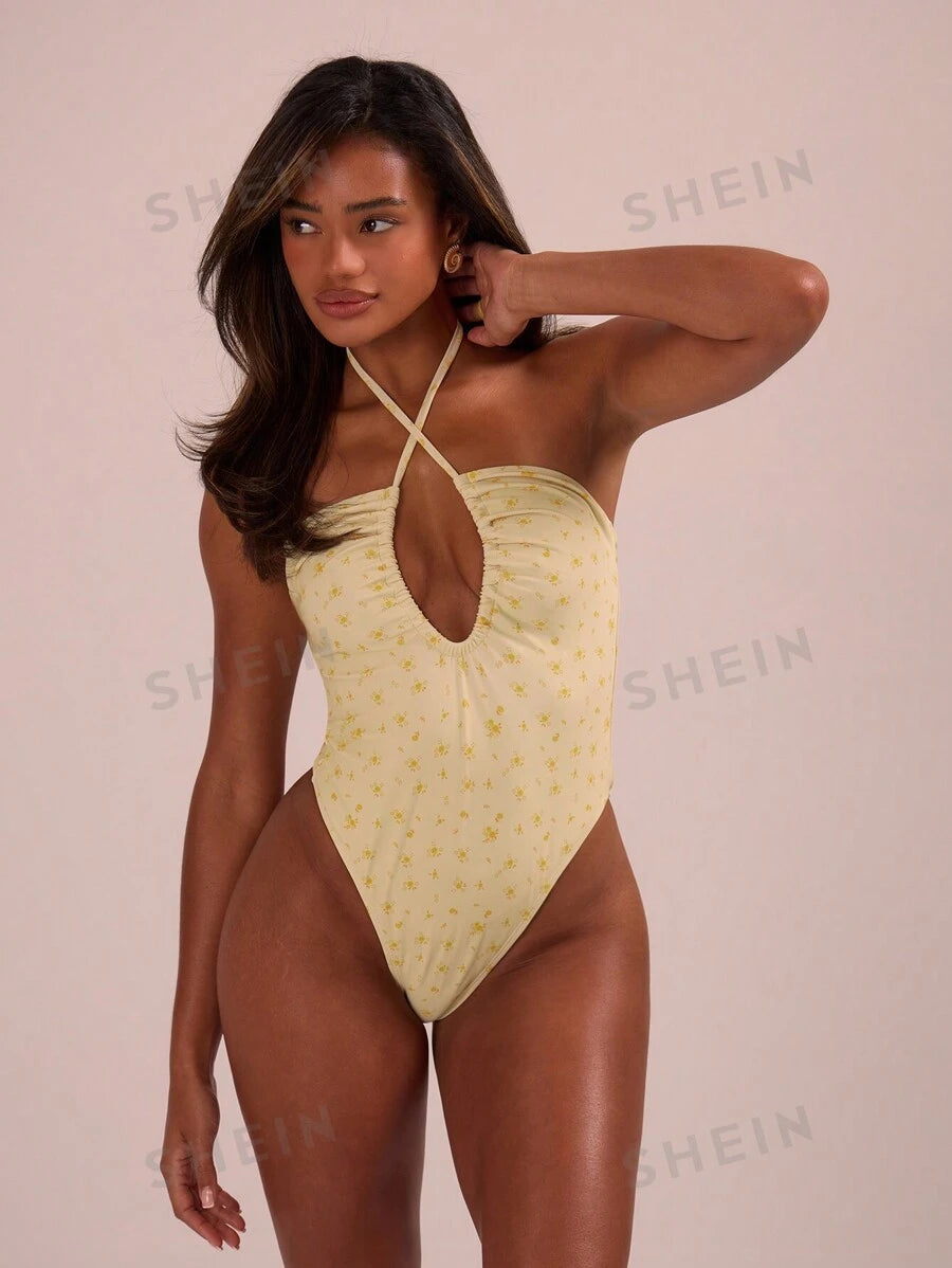 17715 1a-124 Traje de baño floral 1 Pza