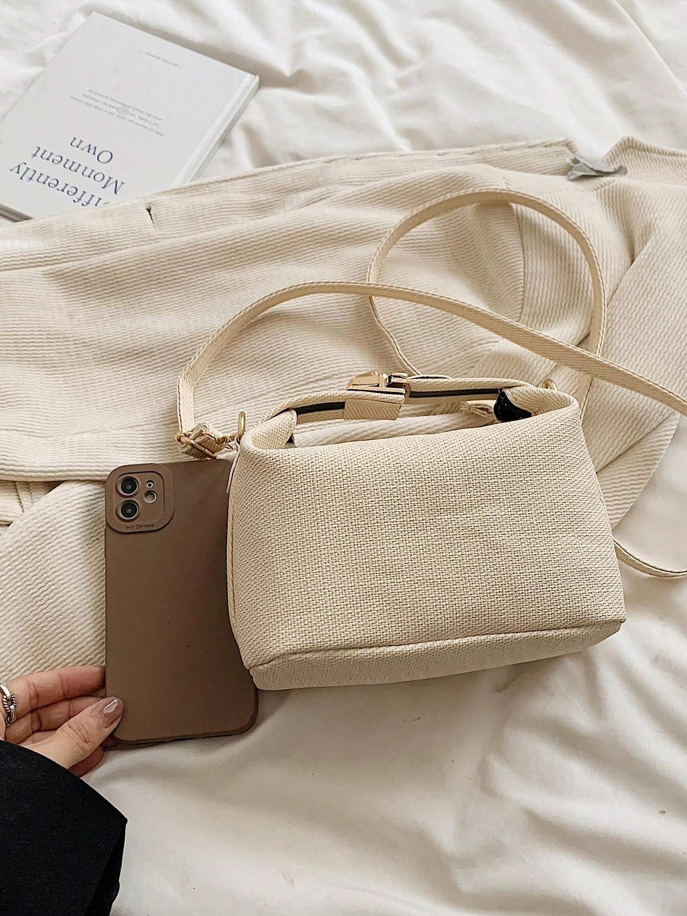 14921 1c-02-09 Bolso de mano de tela con estilo