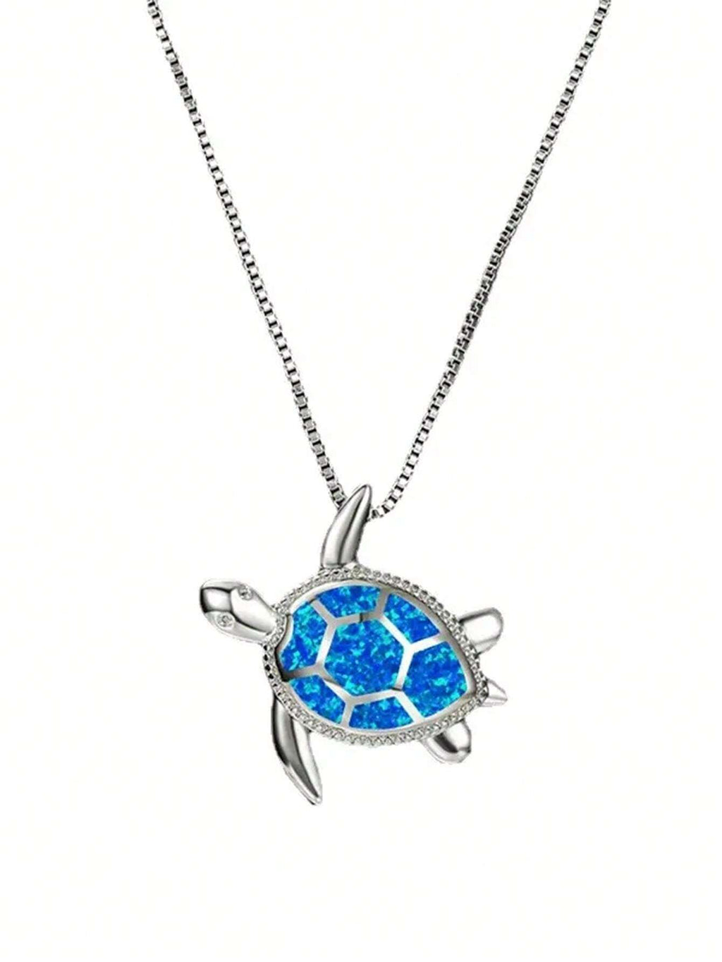 16661 1b-037 Collar con dije de tortuga 1 Pza