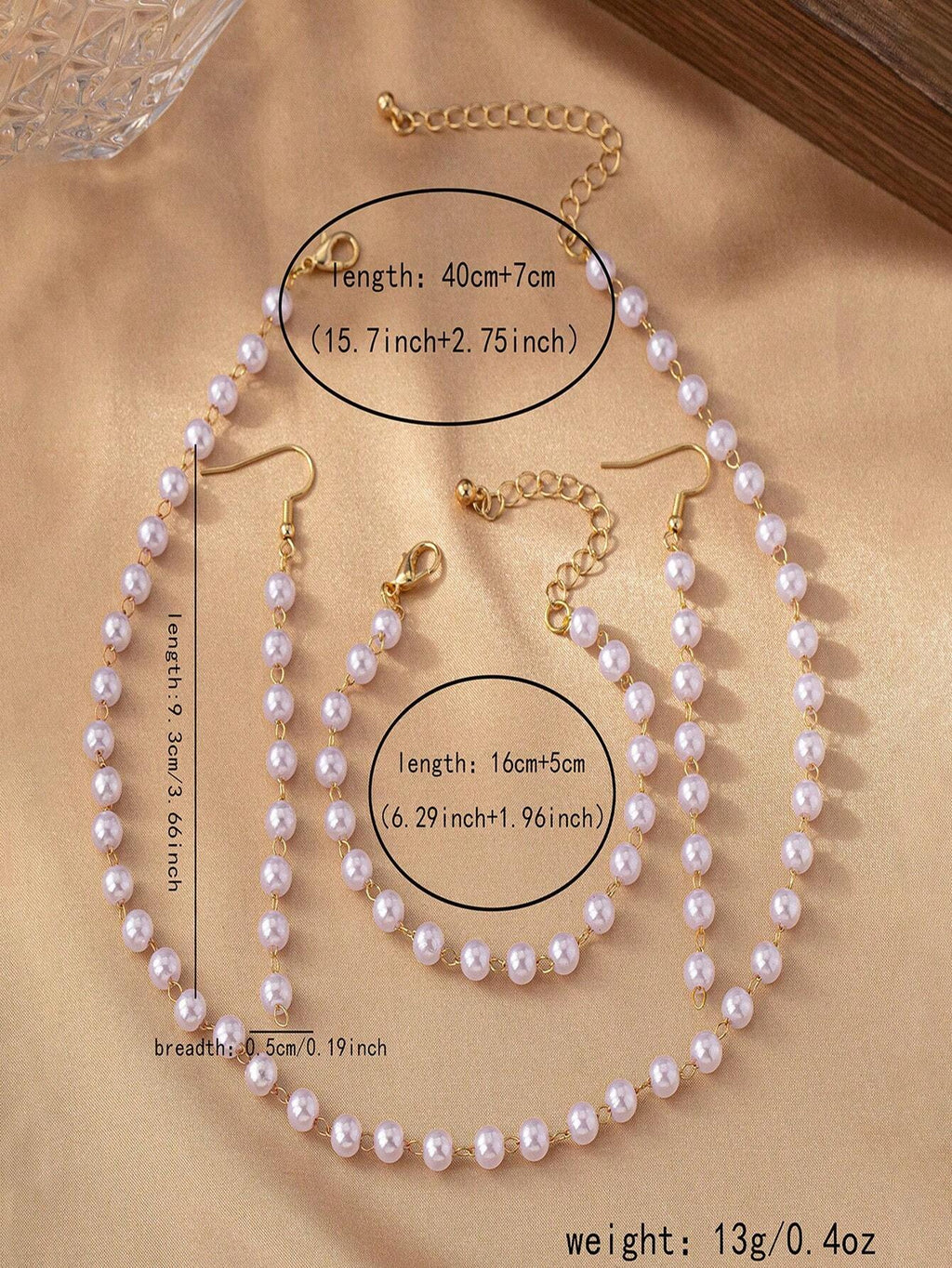 15696 1b-055 Conjunto de joyas 4 Pzas