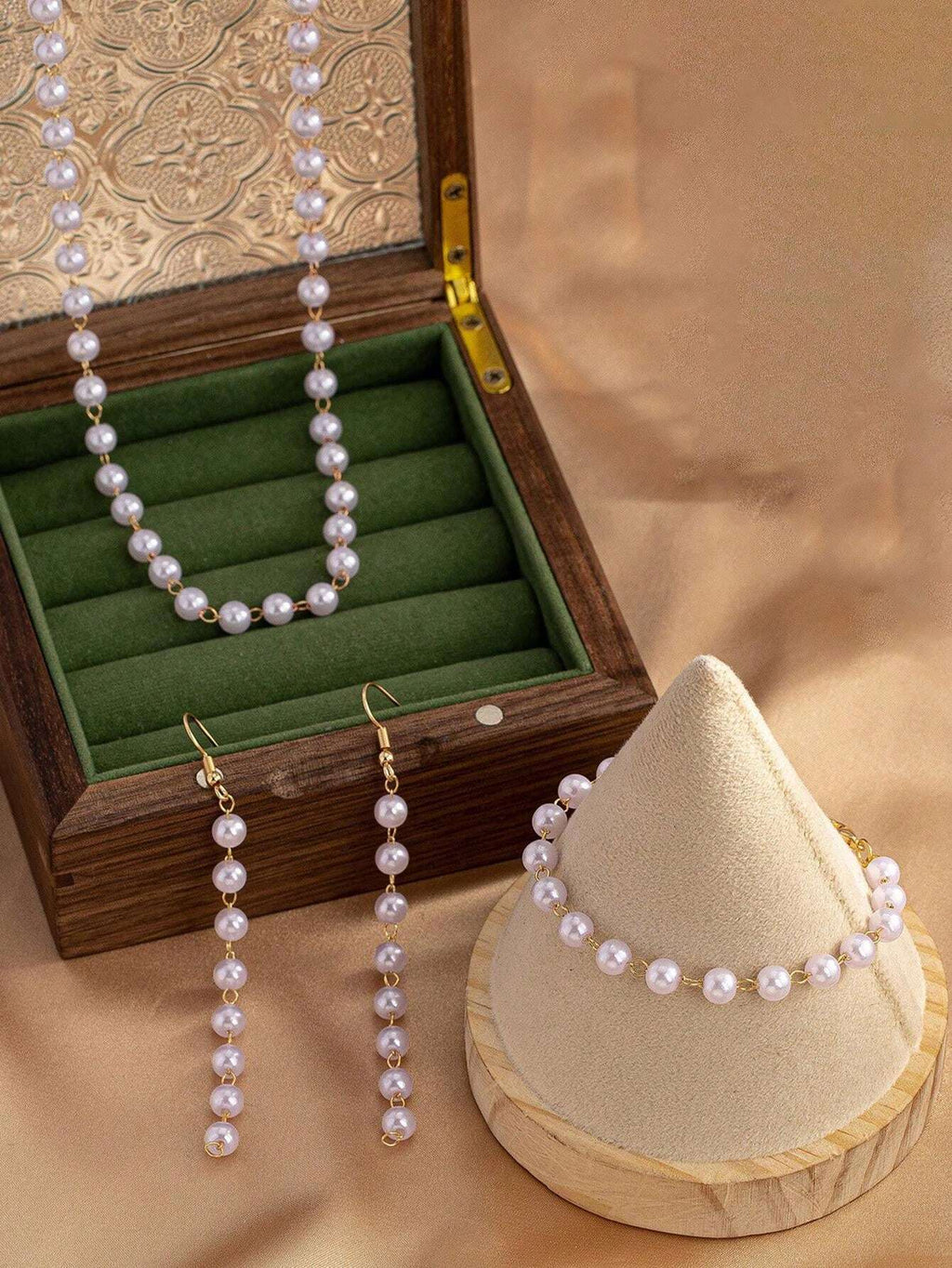 15696 1b-055 Conjunto de joyas 4 Pzas