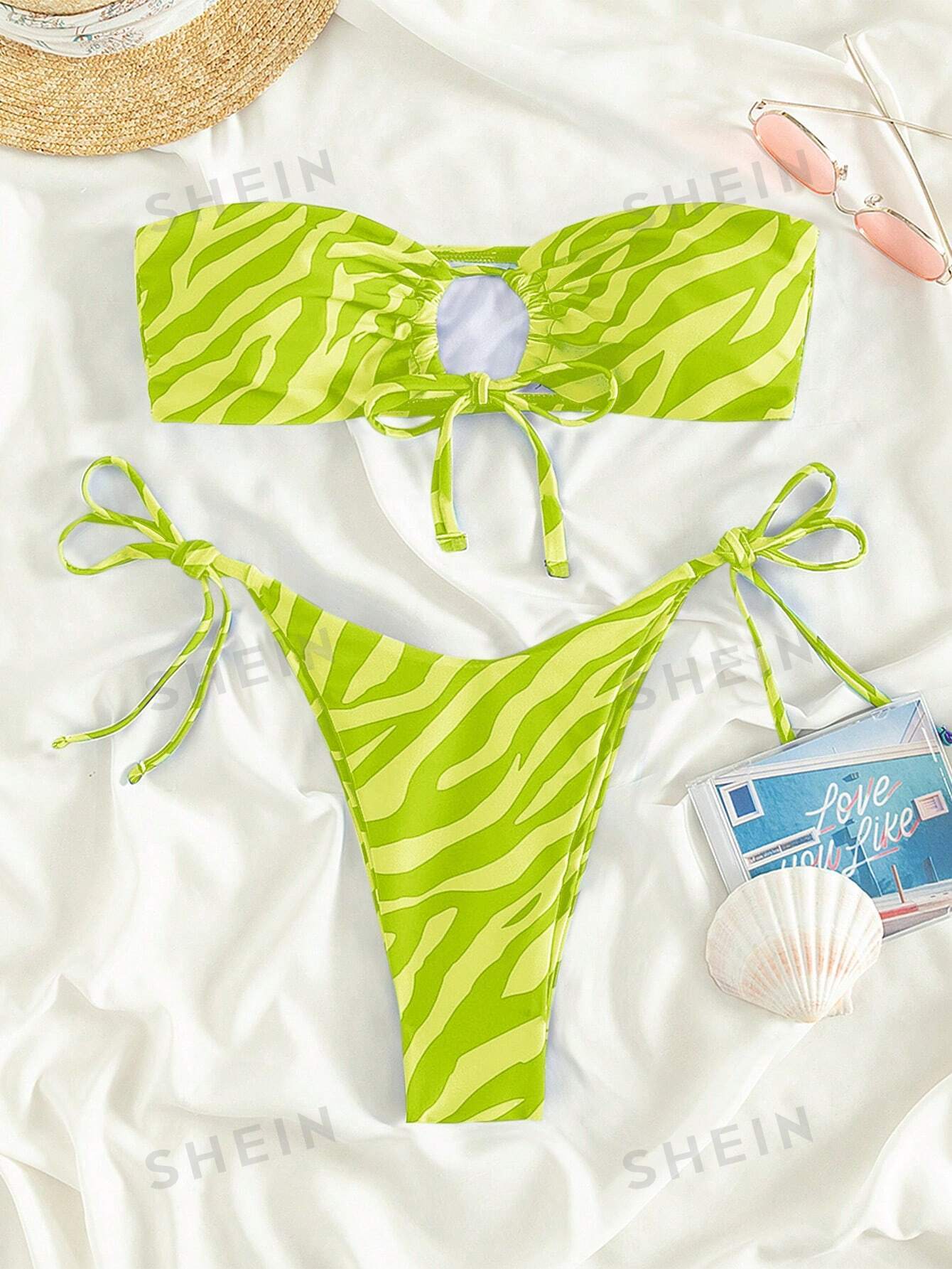 16712 1t-010 Bikini diseño a rayas 2 Pzas