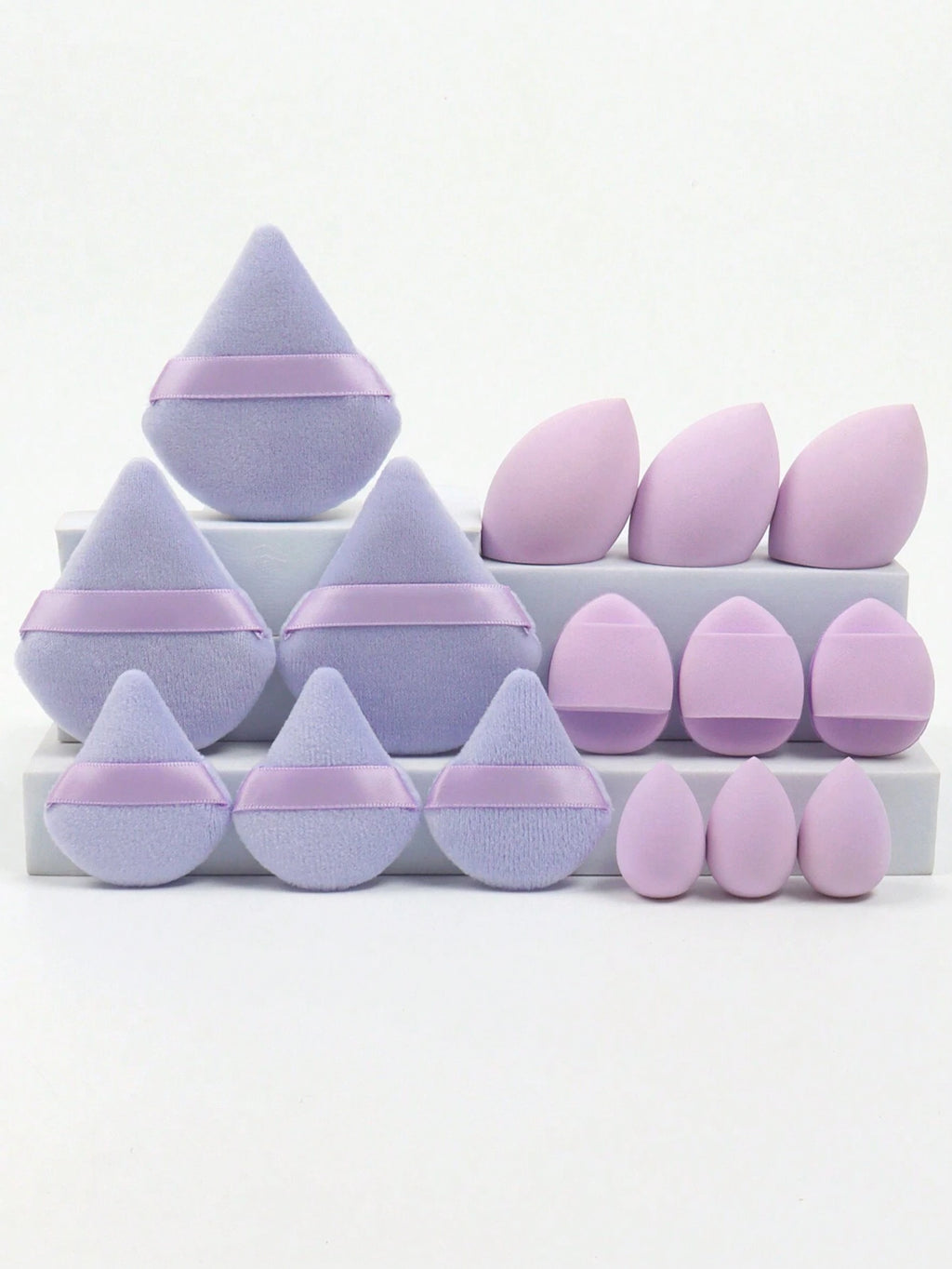 18444 1b-062 Juego de esponjas para maquillaje 15 Pzas