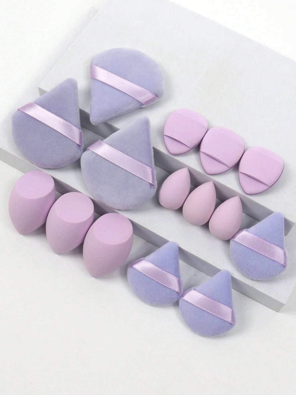 18444 1b-062 Juego de esponjas para maquillaje 15 Pzas