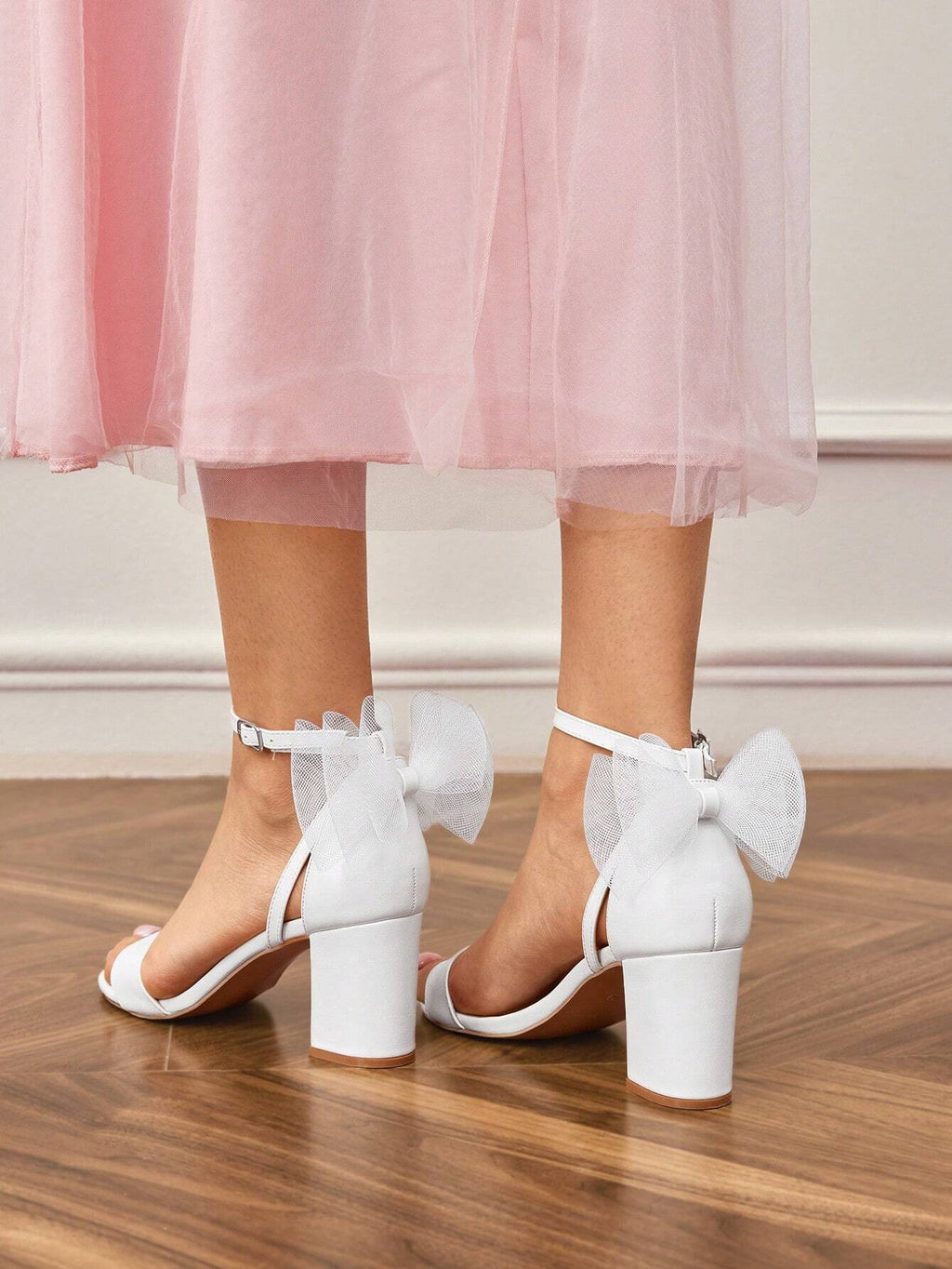 17499 1c-008 Zapatos con tacón alto grueso