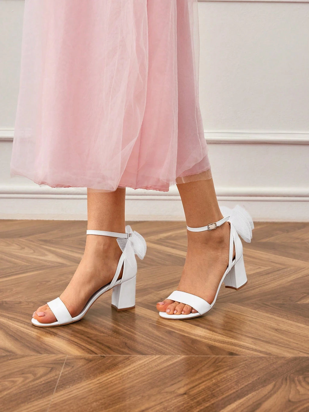17499 1c-008 Zapatos con tacón alto grueso