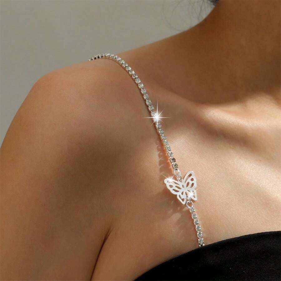 15180 1b-019 Tirantes decorativos con rhinestones 2 piezas