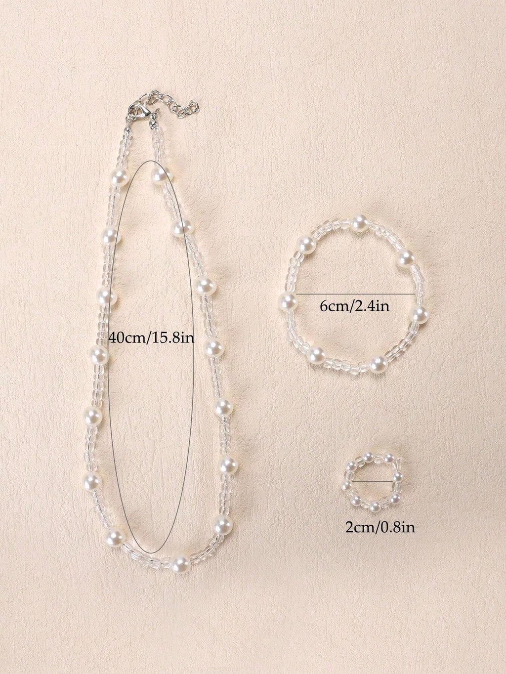 15690 1b-062 Conjunto de joyas 3 Pzas