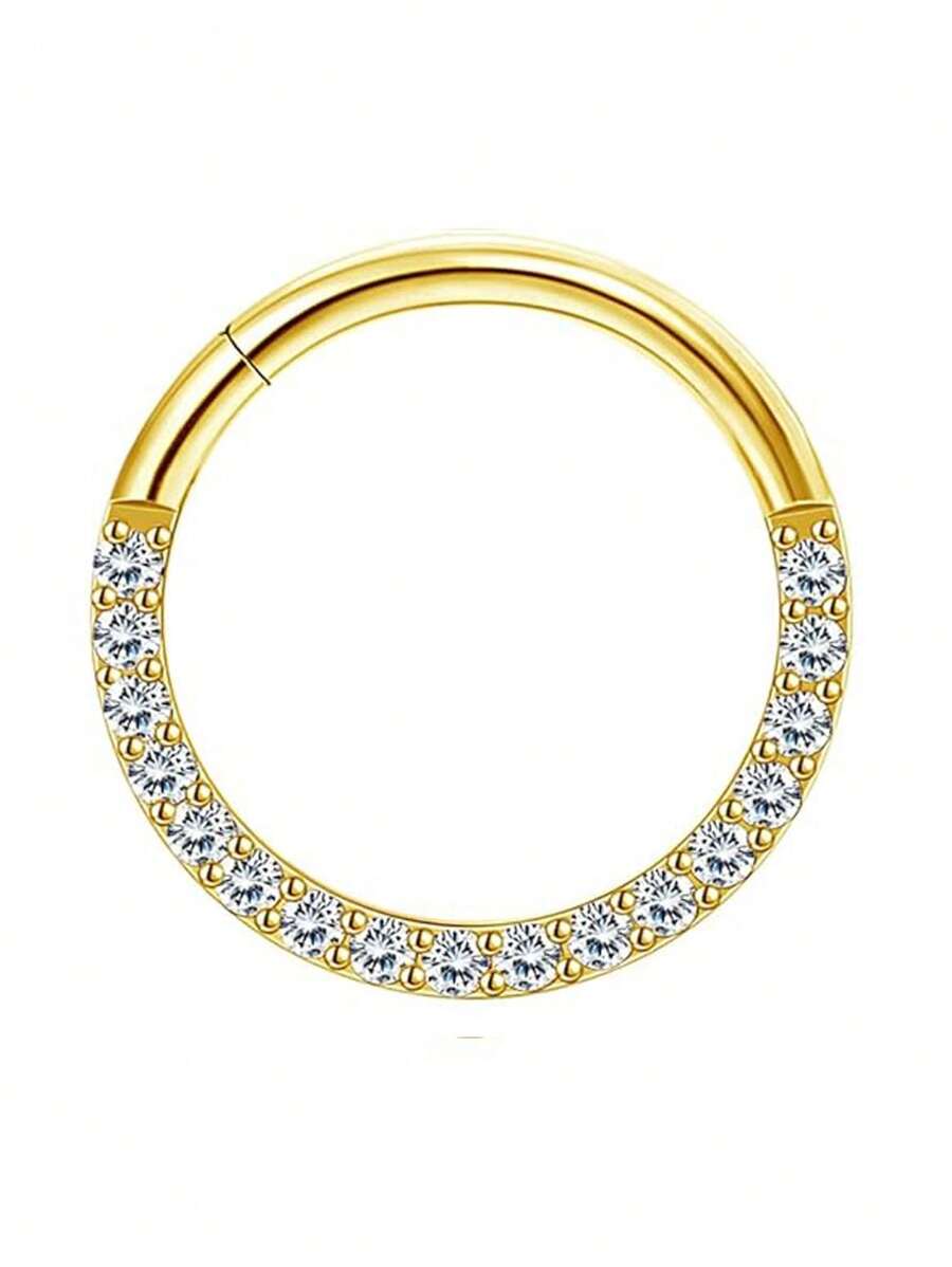 16292 1b-052 1 pieza Anillos de septum de acero quirúrgico