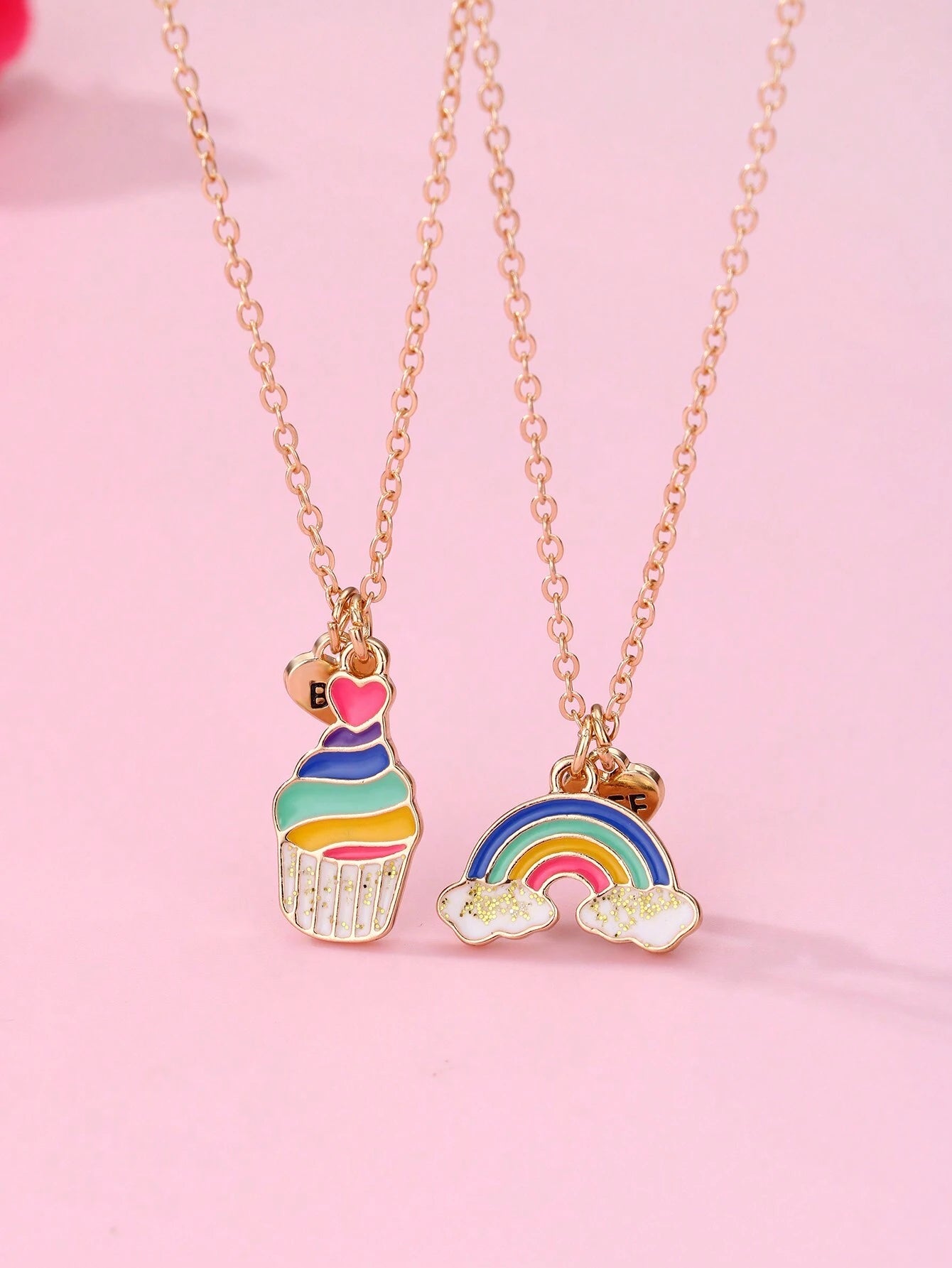 16663 1b-037 Collares Multicolor 2 Pzas
