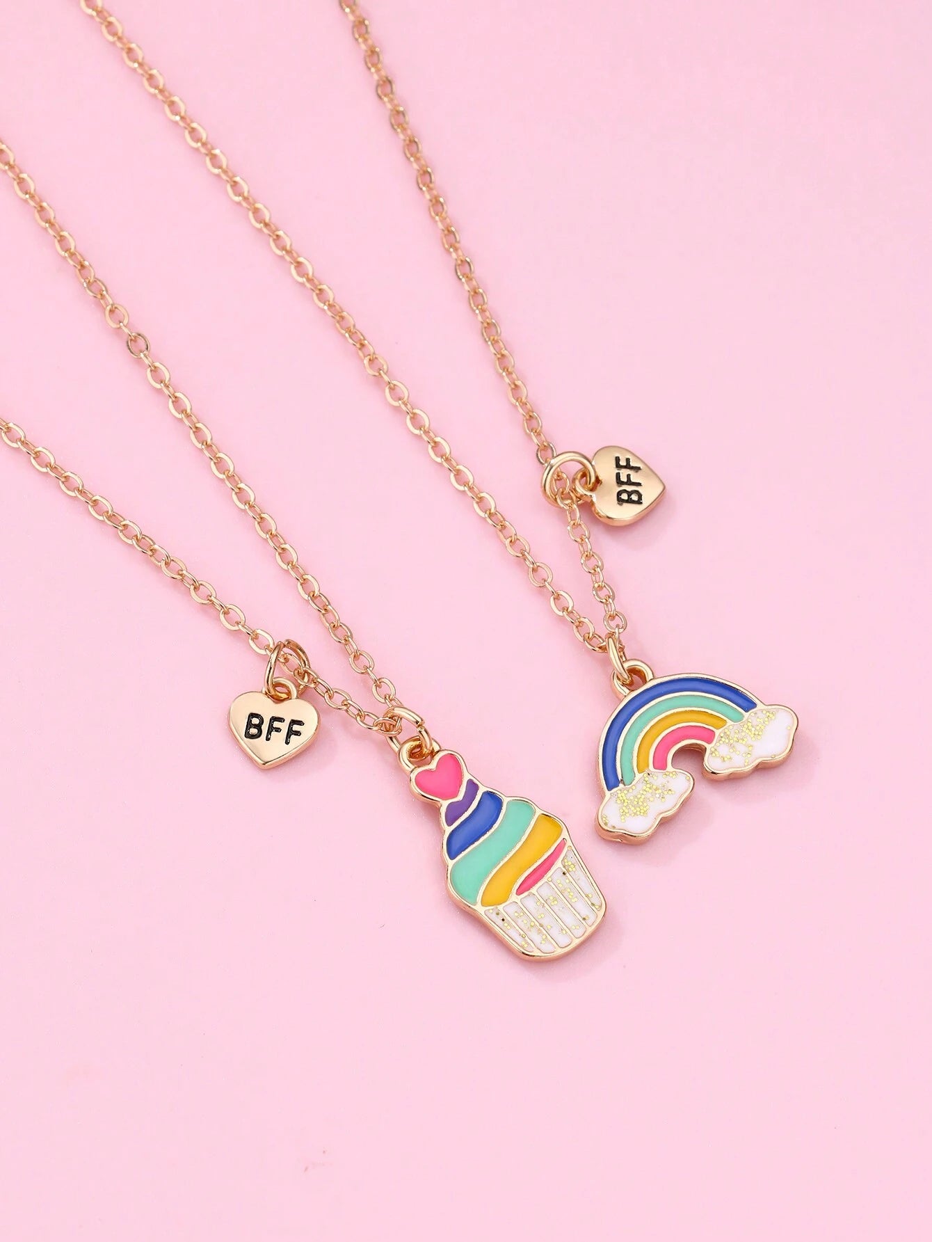 16663 1b-037 Collares Multicolor 2 Pzas