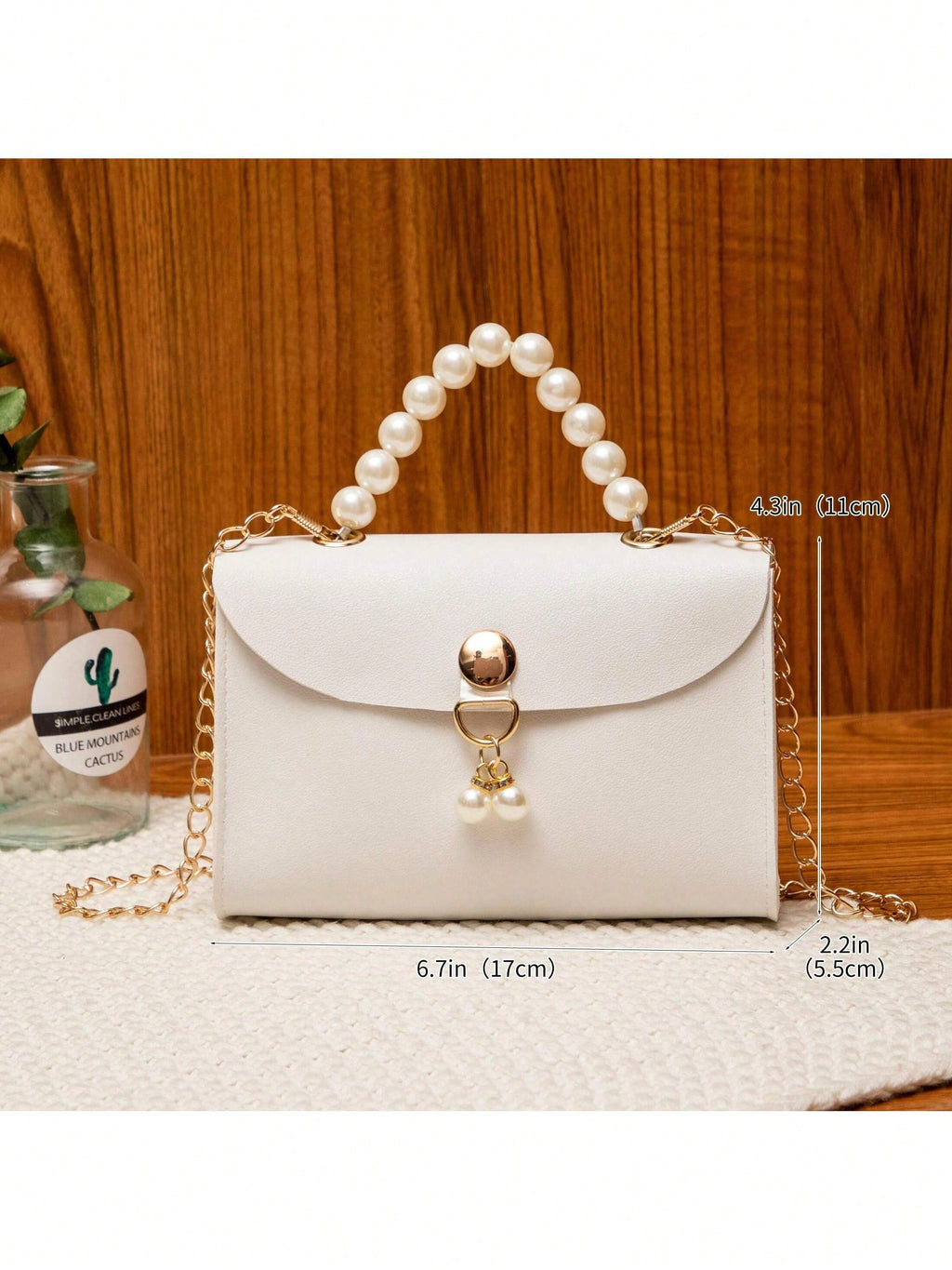 15659 1c-023 Bolso de mano con cadena 1 Pza