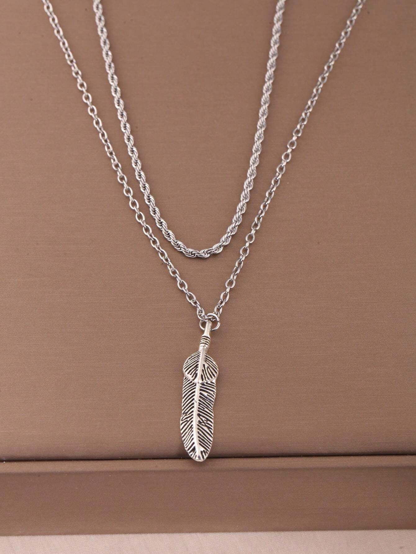 16420 1b-054 Collar vintage en capas 1 Pza