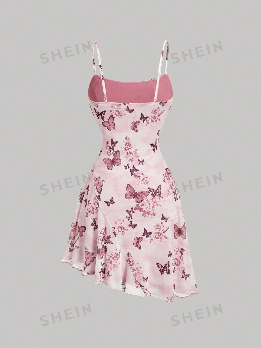 18211 1a-124 Vestido estampado de mariposa vintage 1 Pza