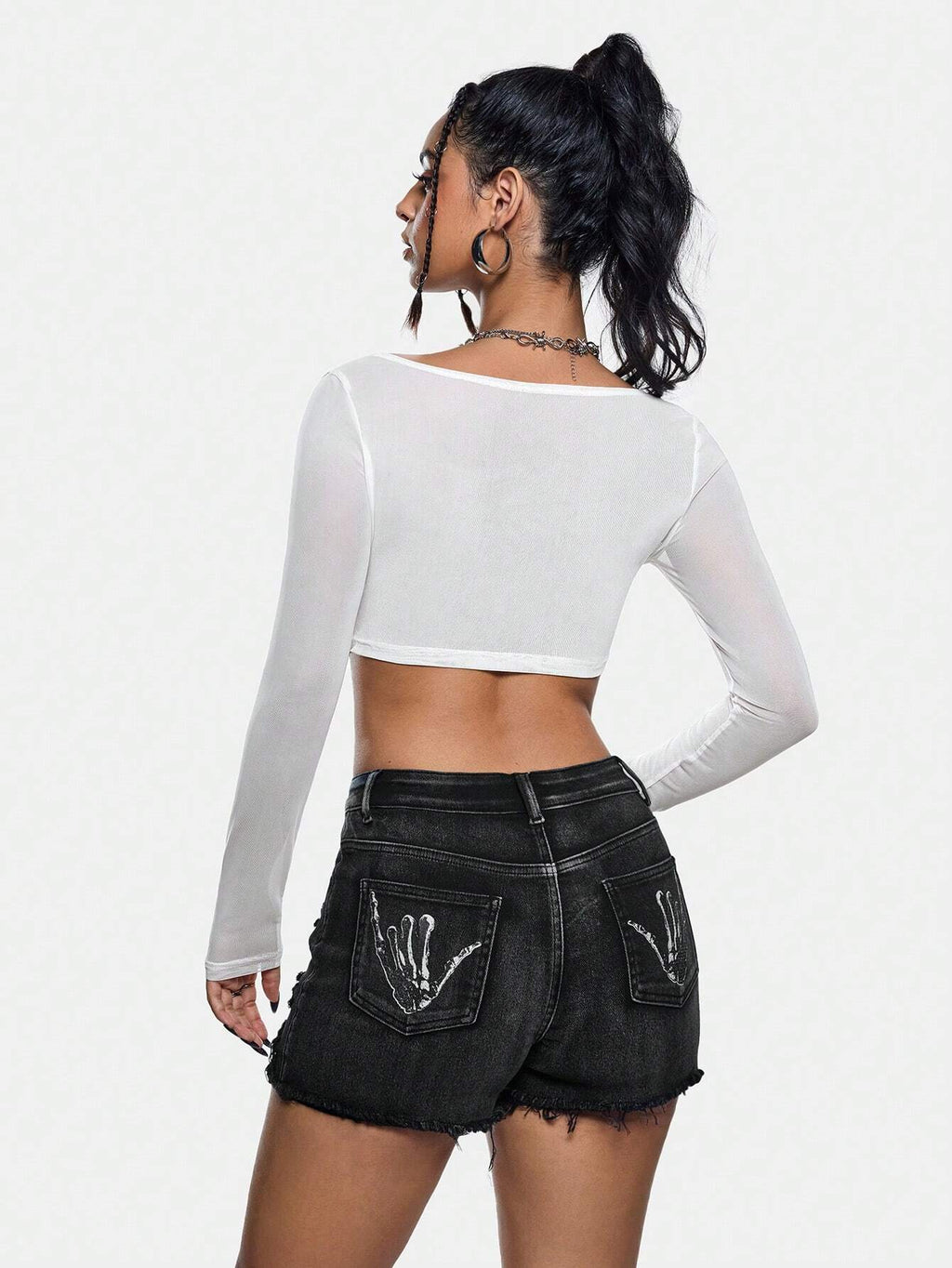 19534 1a-118 Short vaqueros de estilo americano 1 Pza