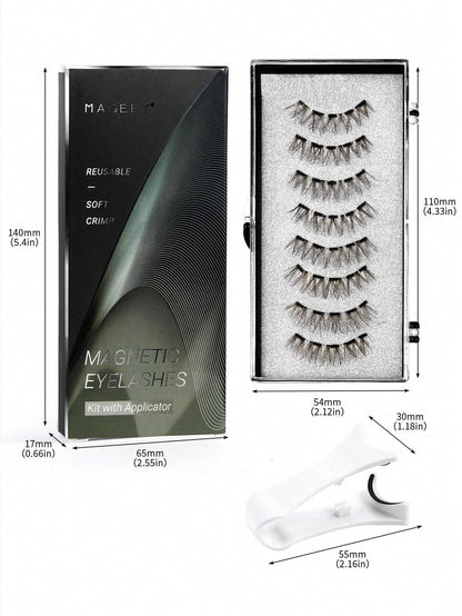 17531 1b-028 Pestañas postizas magnéticas 8 Pzas