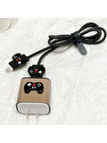 17933 1b-056 Protector de cable de controlador de videojuego negro 5 Pzas