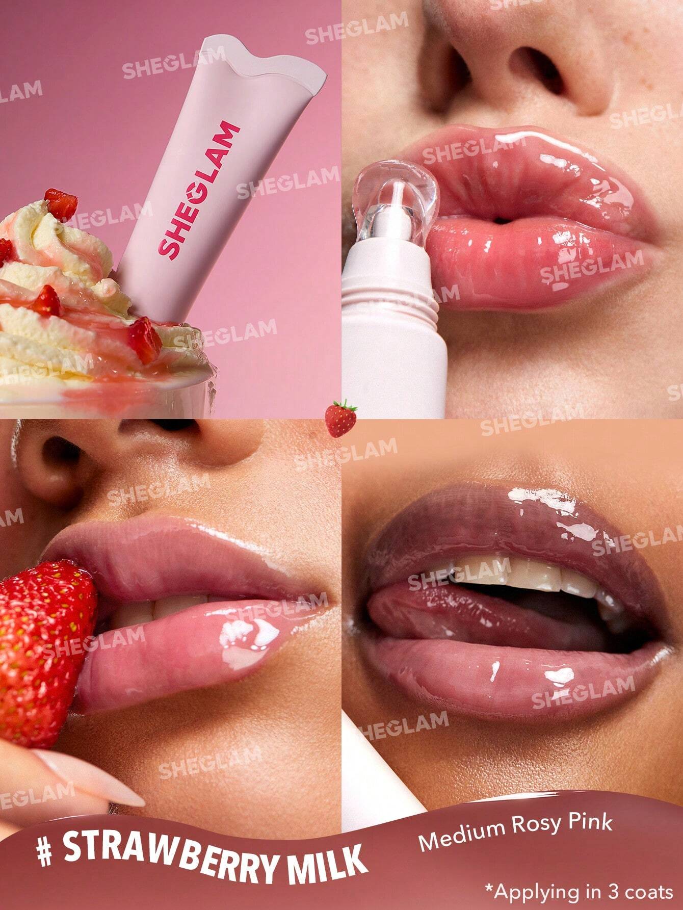18496 1b-062 SHEGLAM Brillo De Labios Hidratante Con Cristal Esmaltado 1 Pza