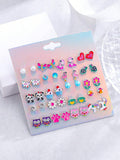 14349 1b-05-06 Aretes Multicolor 20 Pares