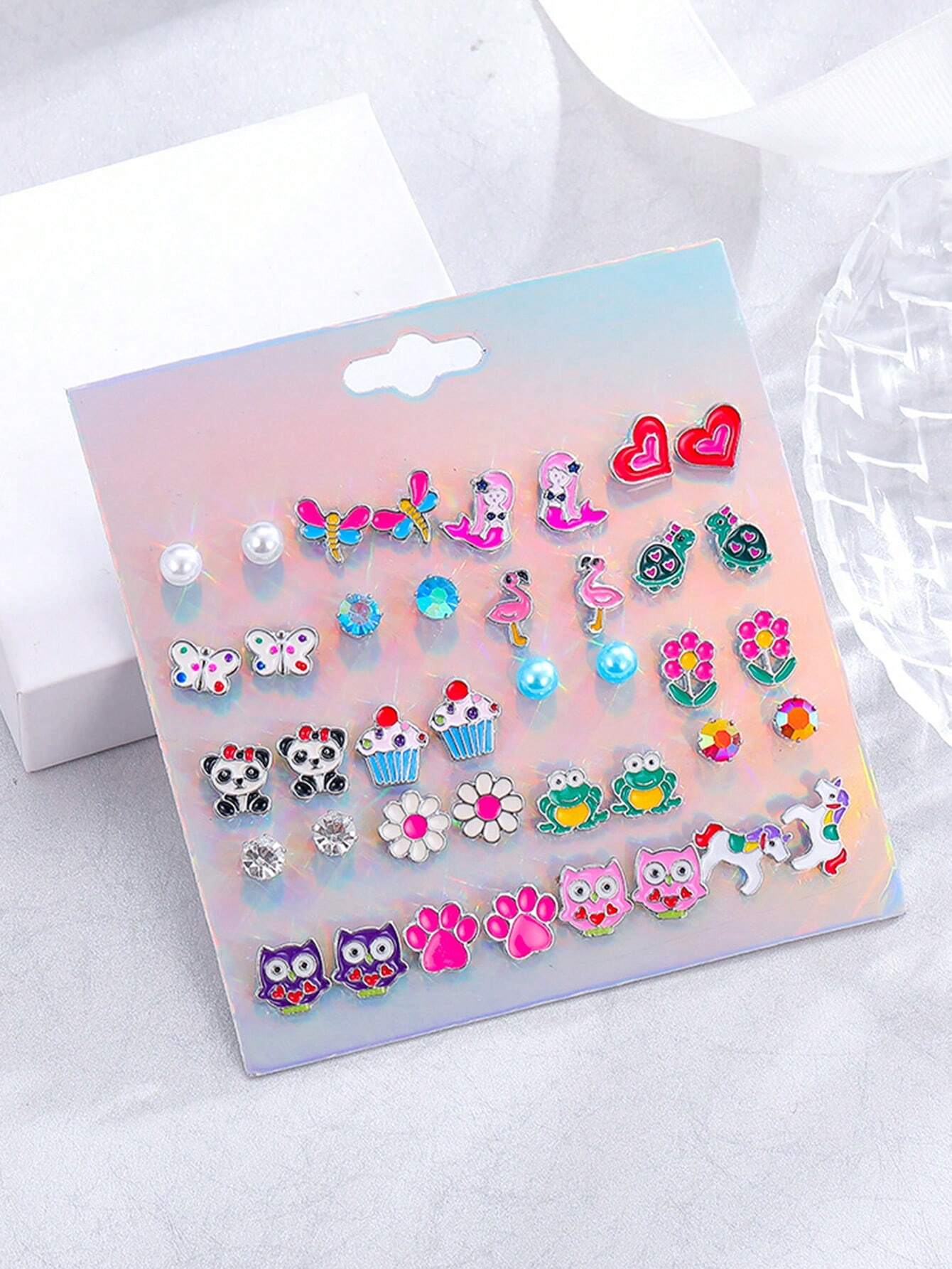 14349 1b-05-06 Aretes Multicolor 20 Pares