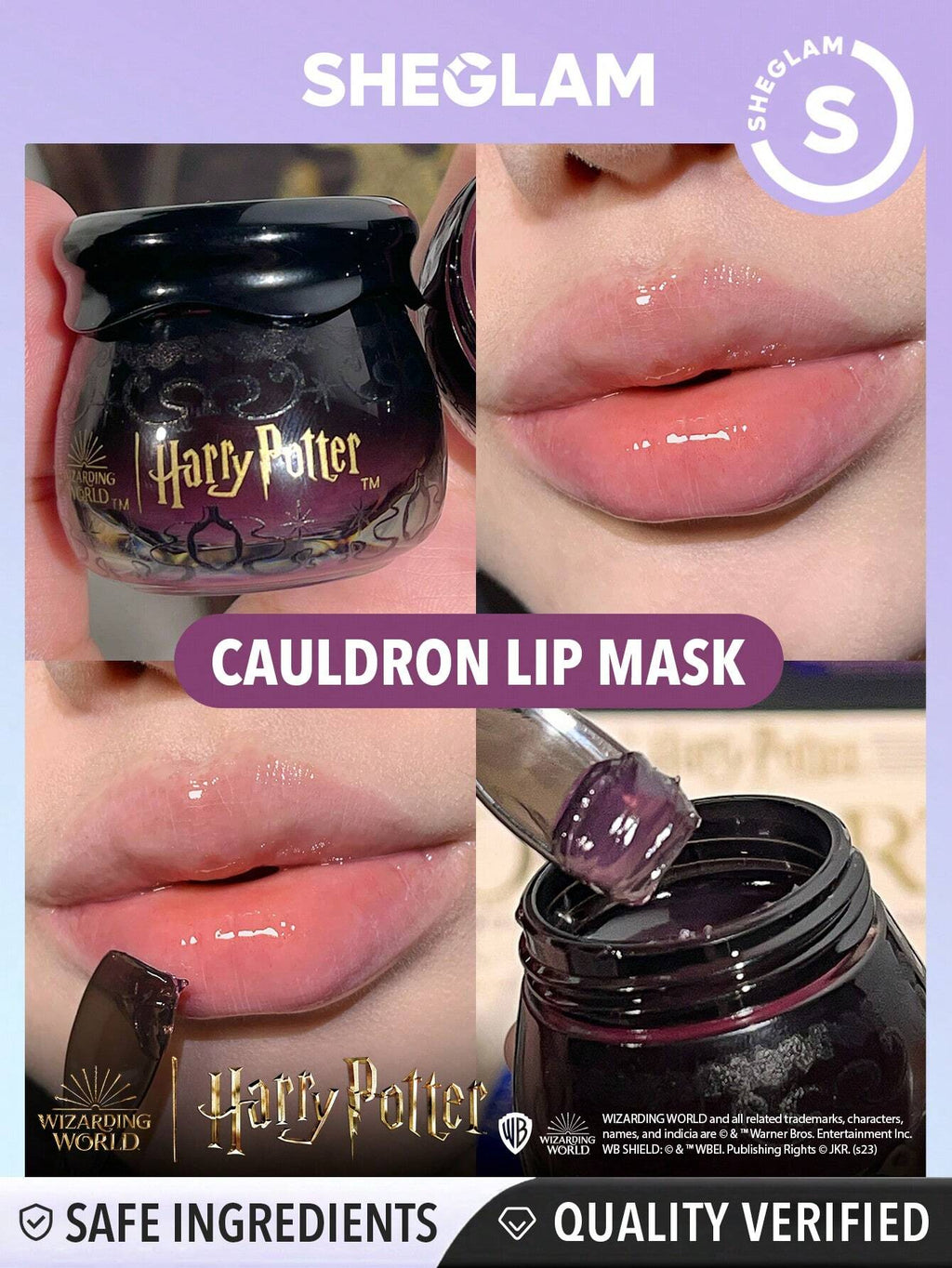17959 1b-053 SHEGLAM MáScara De Labios De Caldero Harry Potter 1 Pza