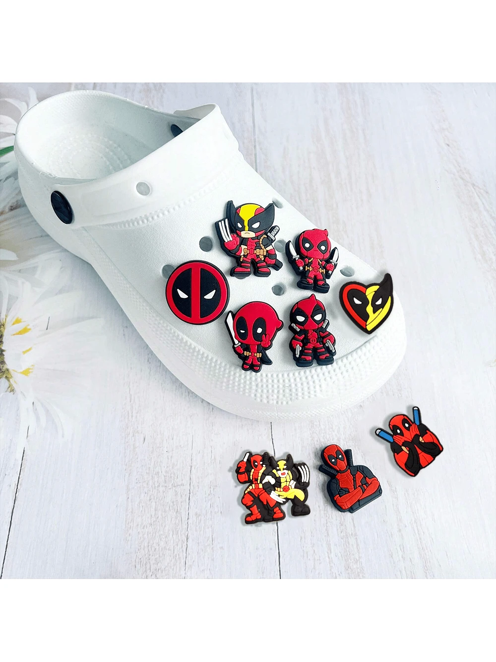 15463 1b-01-01 Pines diseño Deadpool 9 Pzas