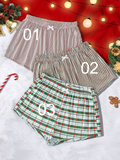17484 1t-395 Short estampado de cuadros 1 Pza