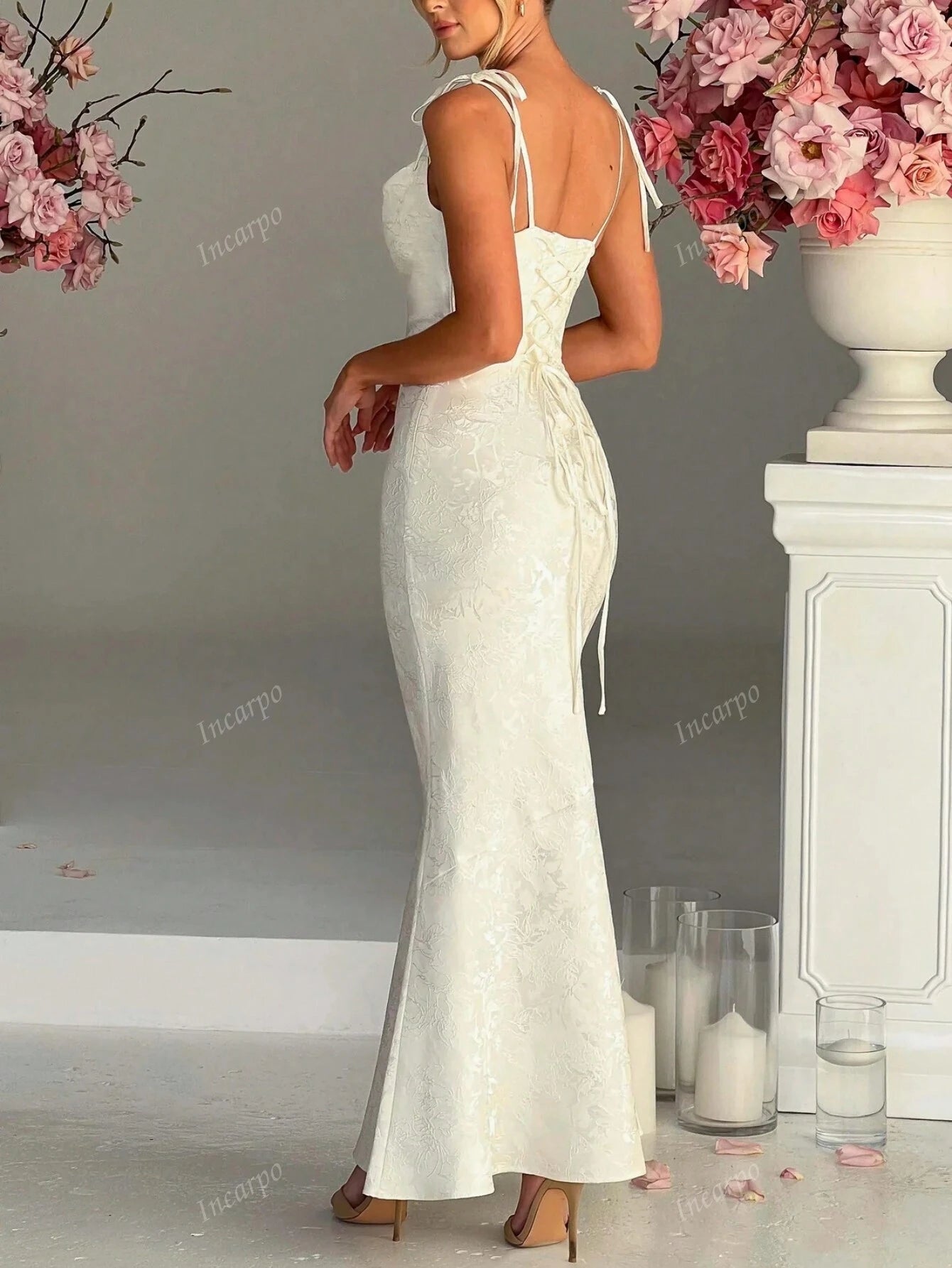 19354 1a-052Vestido con tirantes finos 1 Pza
