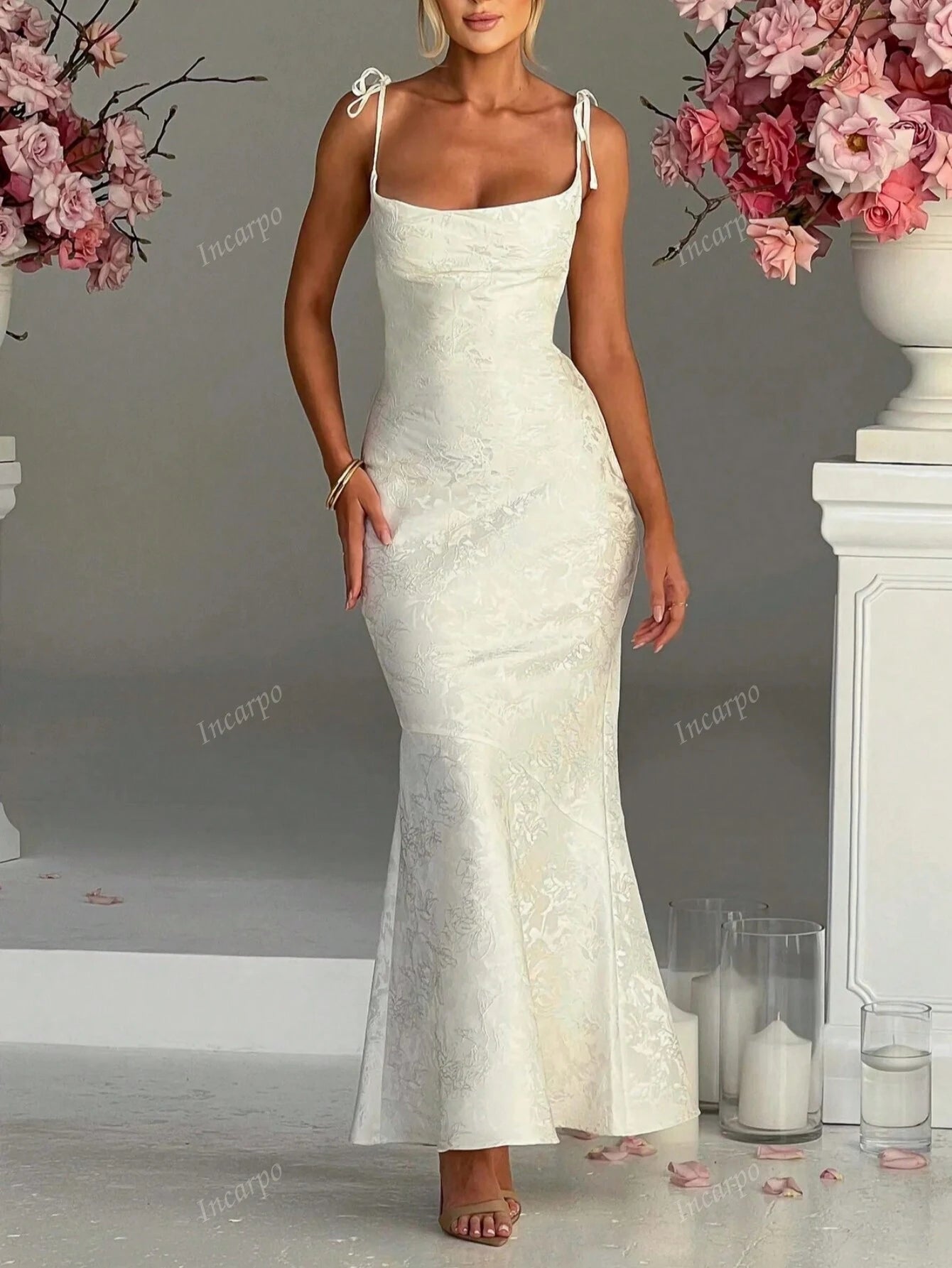 19354 1a-052Vestido con tirantes finos 1 Pza