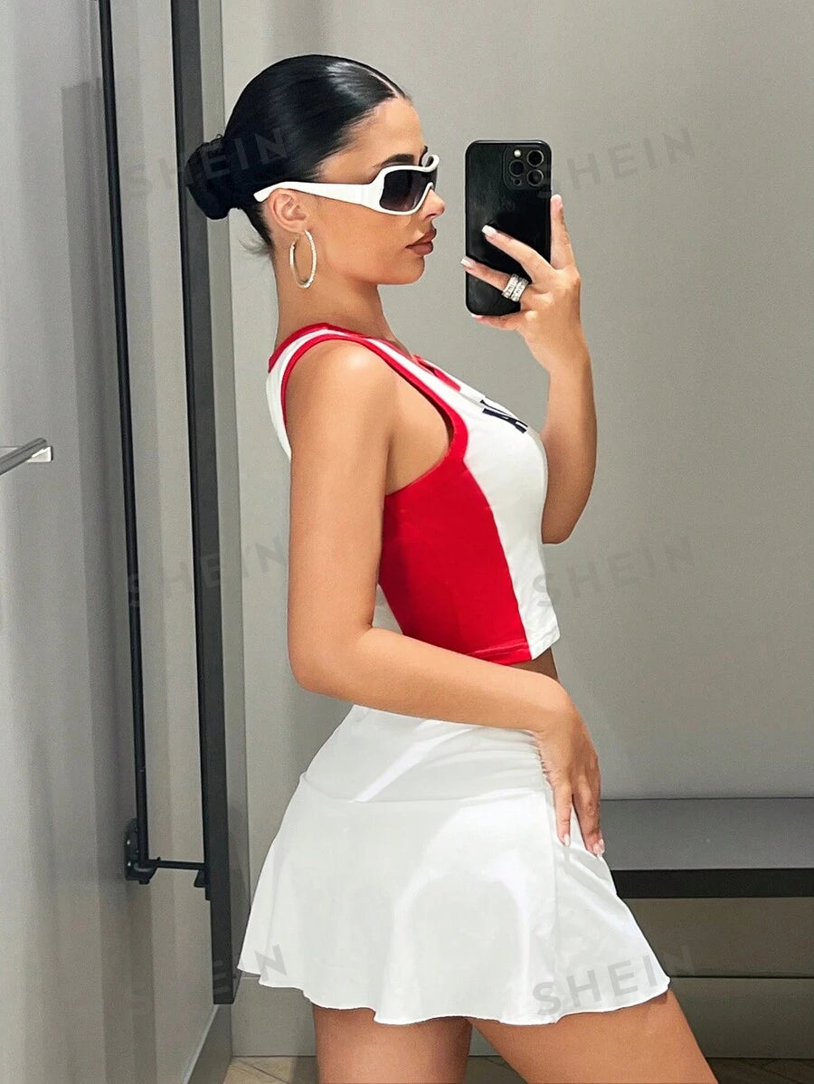 19009 1a-090 Falda blanca de cintura baja 1 Pza