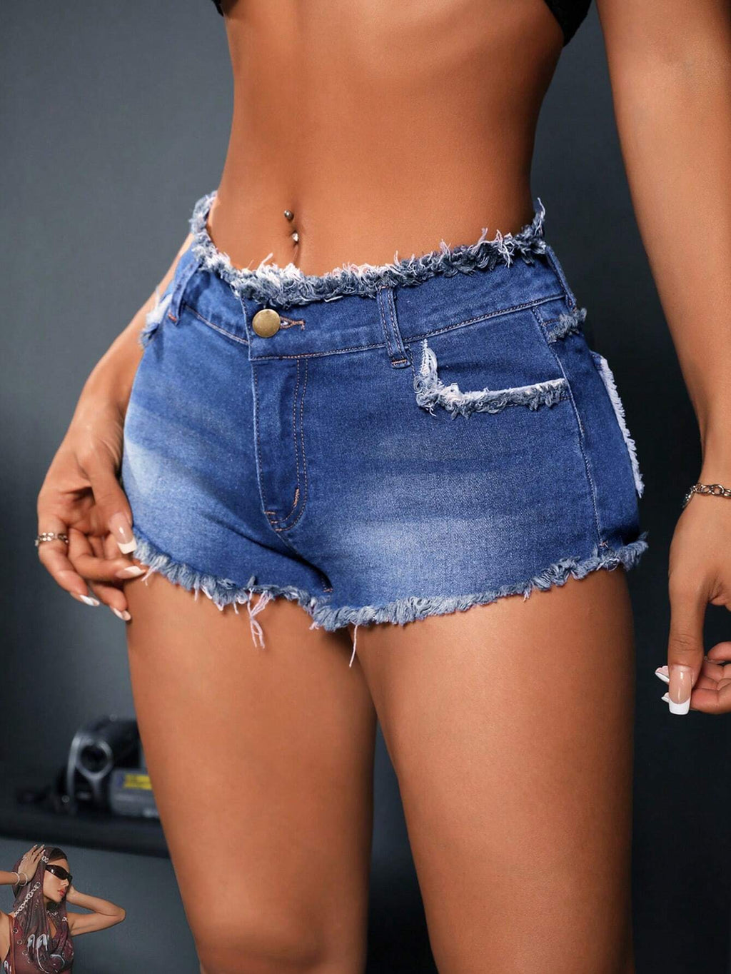 19536 1a-114 Shorts de mezclilla casuales 1 Pza