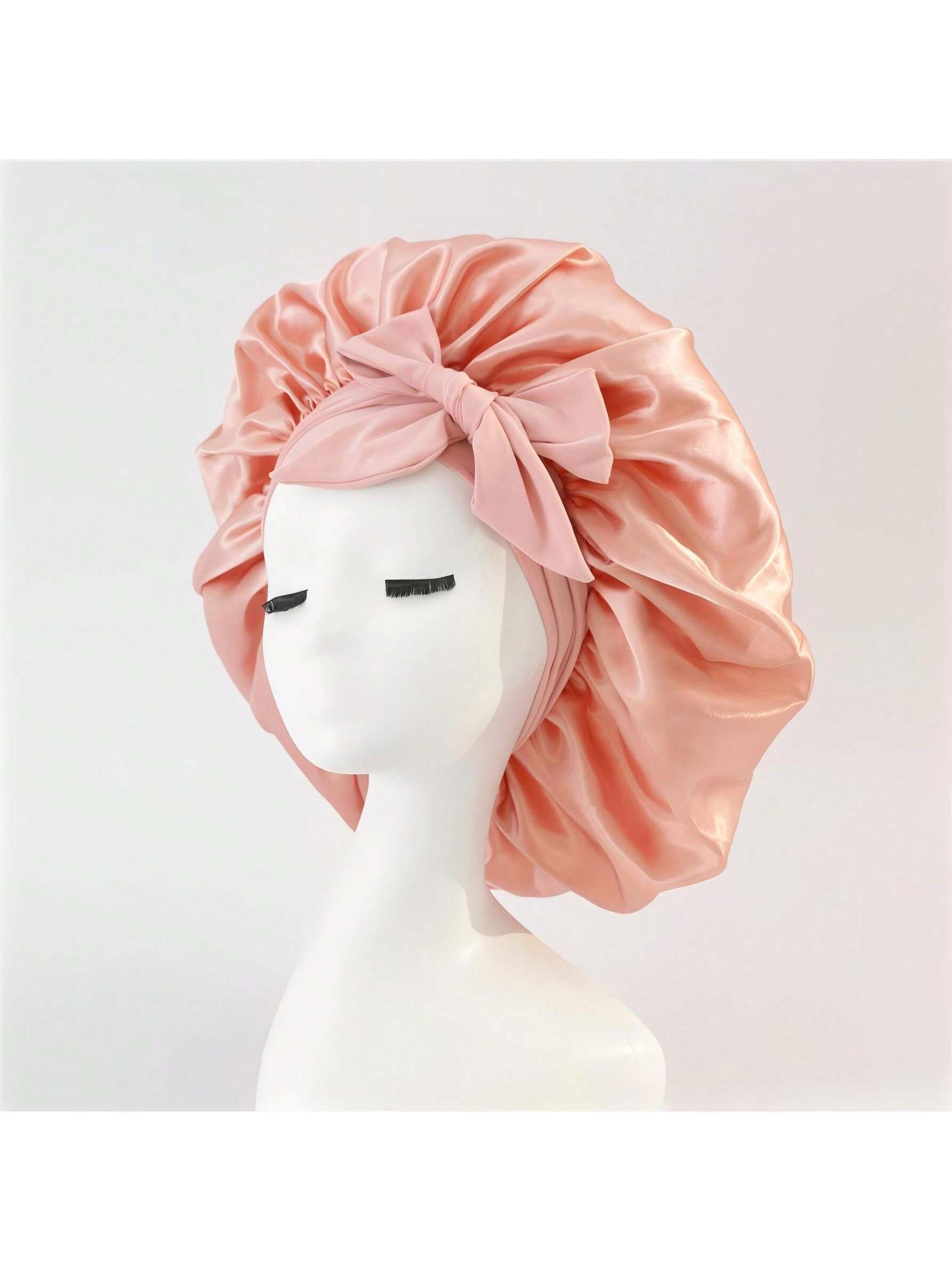 17911 1a-005 Gorro Sedoso de Satén con Corbata Ajustable 1 Pza