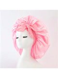 17911 1a-005 Gorro Sedoso de Satén con Corbata Ajustable 1 Pza