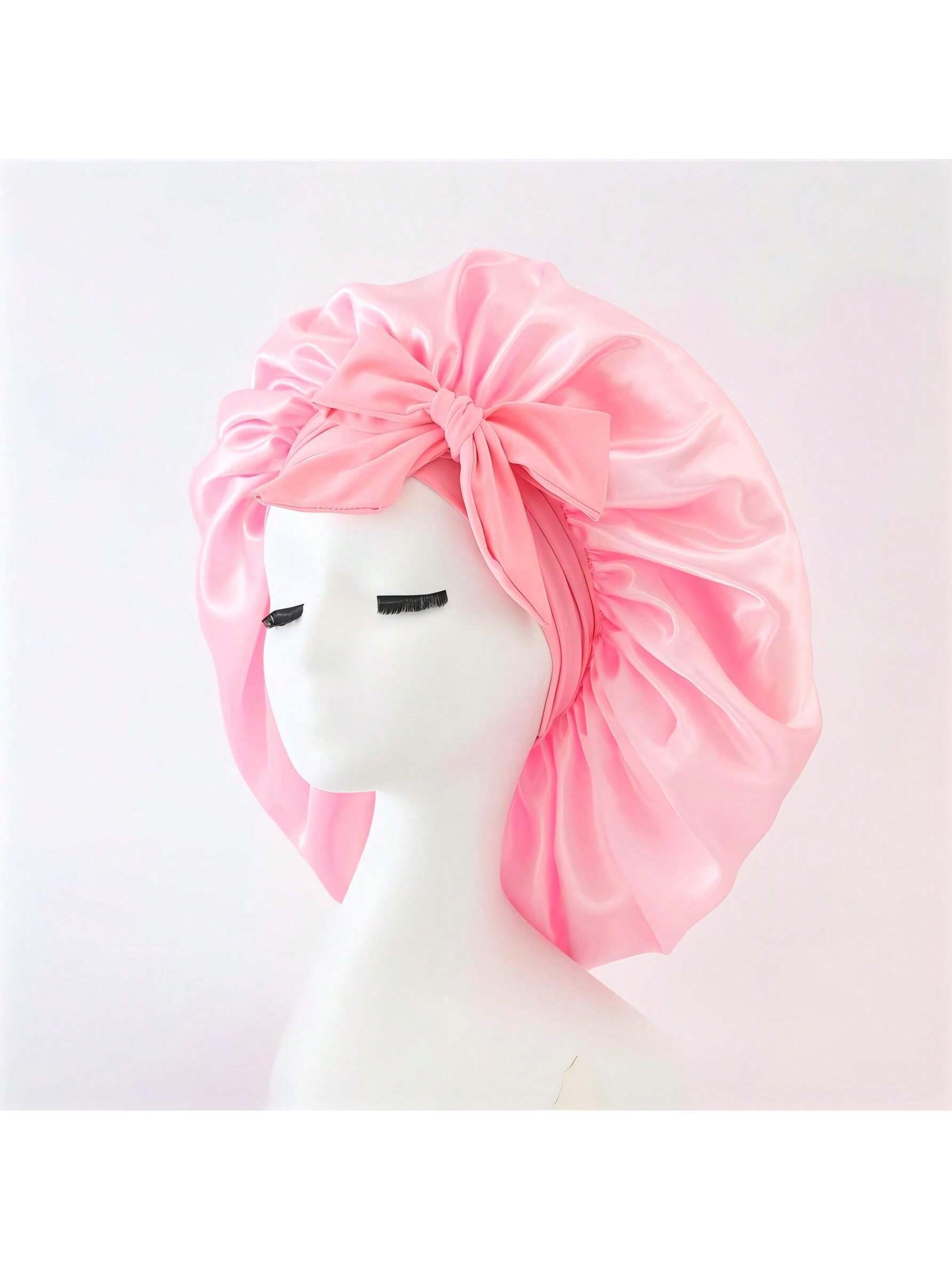 17911 1a-005 Gorro Sedoso de Satén con Corbata Ajustable 1 Pza