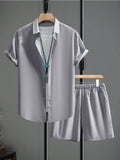 17859 1a-150 Conjunto casual de camisa & Short