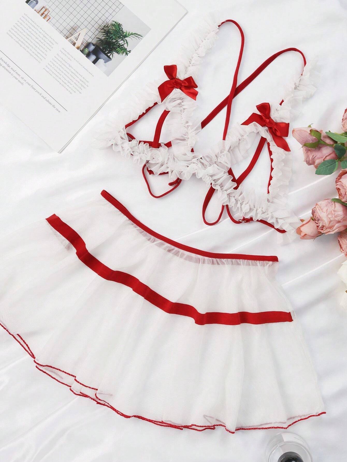 17612 ID-015 Conjunto de top y falda 2 Pzas