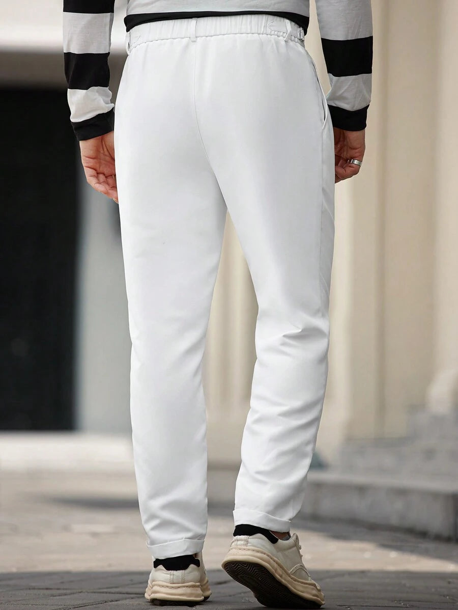 17475 1a-115 Pantalones casuales unicolor con bolsillos 1 Pza