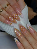 18175 1b-050 Uñas postizas estilo francés 24 Pzas