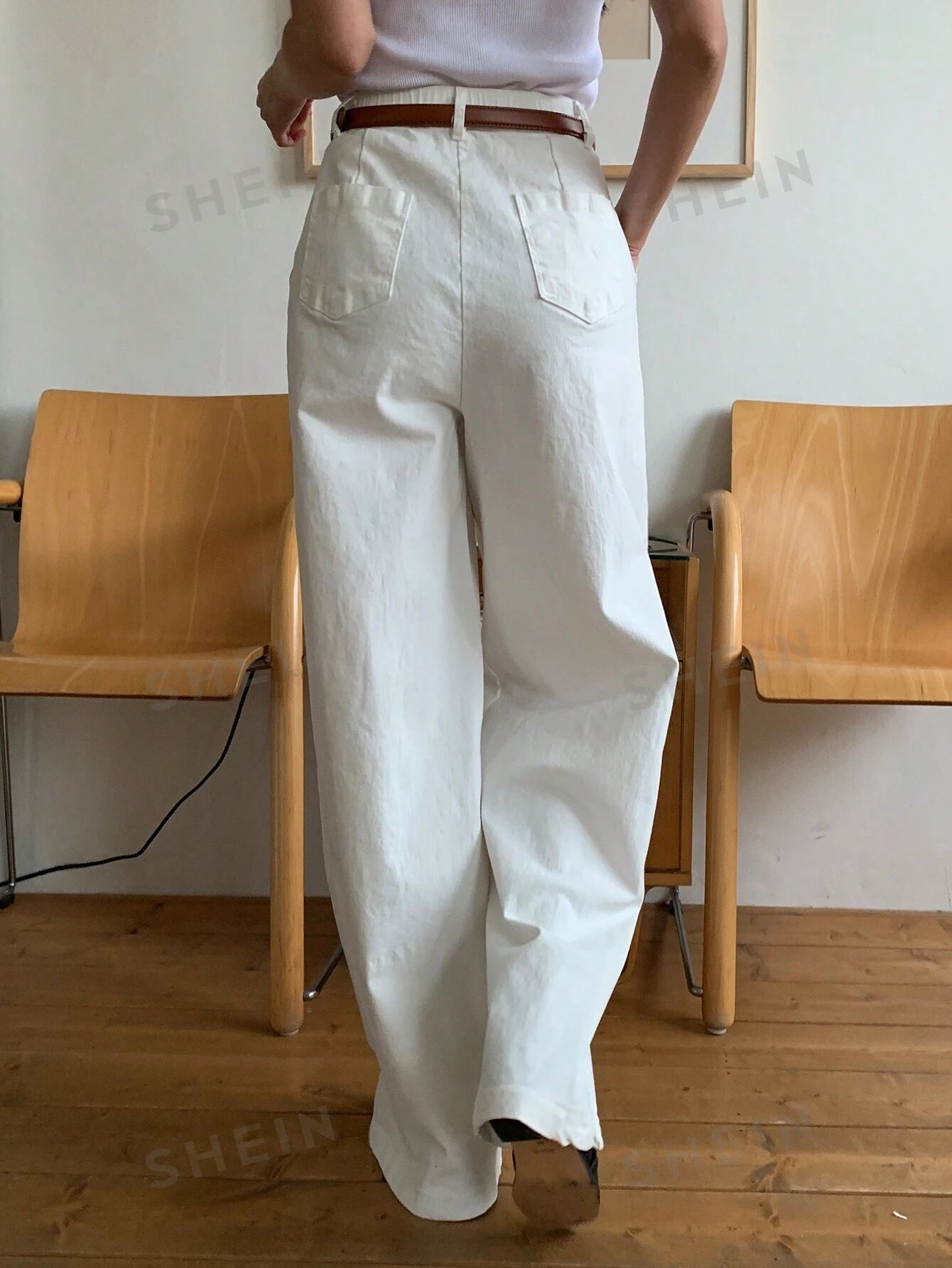 17505 1a-121 Pantalones elegantes rectos y holgados 1 Pza