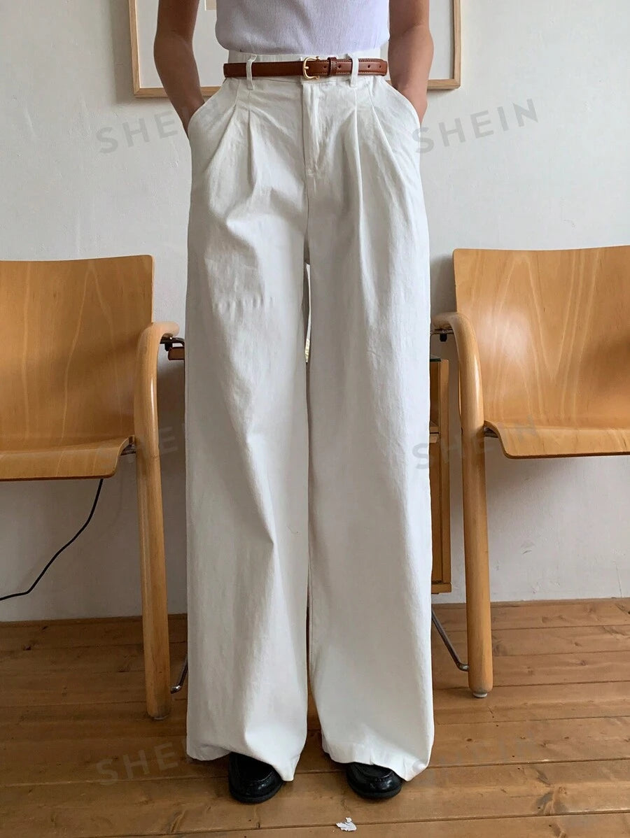 17505 1a-121 Pantalones elegantes rectos y holgados 1 Pza