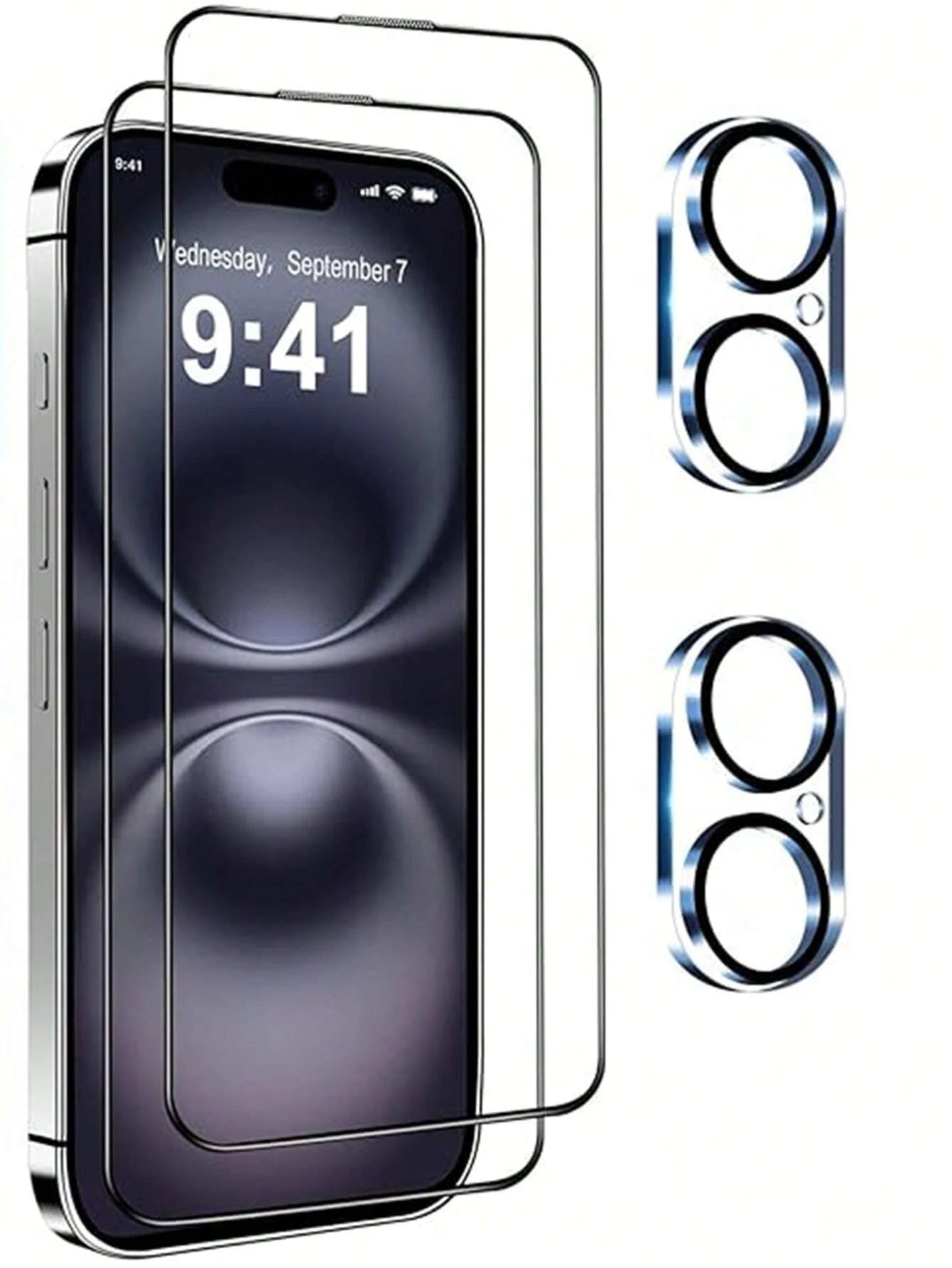 17460 2t-ProPa Protector de pantalla 2 Pzas + Protector de lente de cámara 2 Pzas