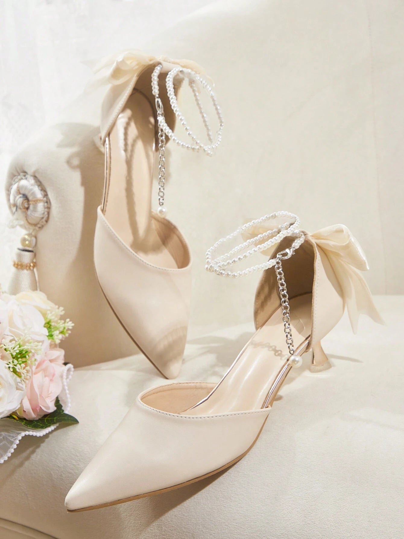17861 1c-006 Zapatos de tacón alto con puntera puntiaguda