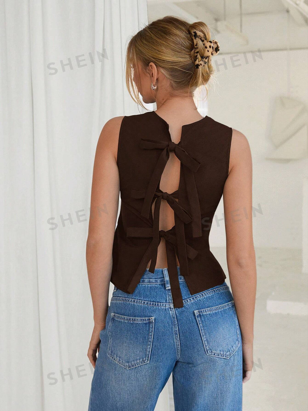 18085 1t-007 Blusa elegante sin mangas 1 Pza