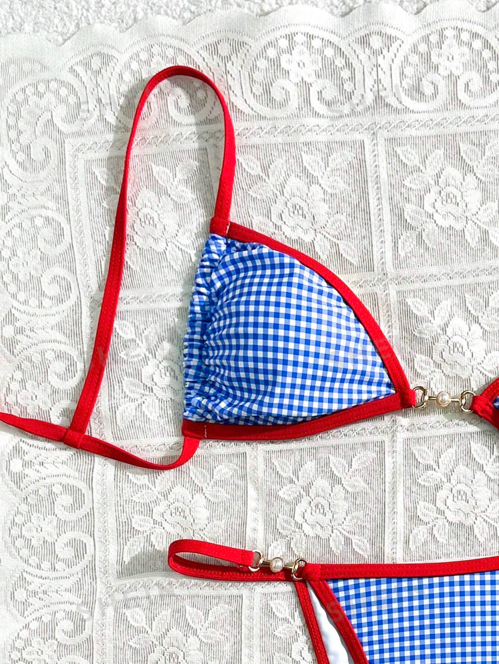 18283 ID-117 Conjunto de bikini sexy de tirantes finos 2 Pzas