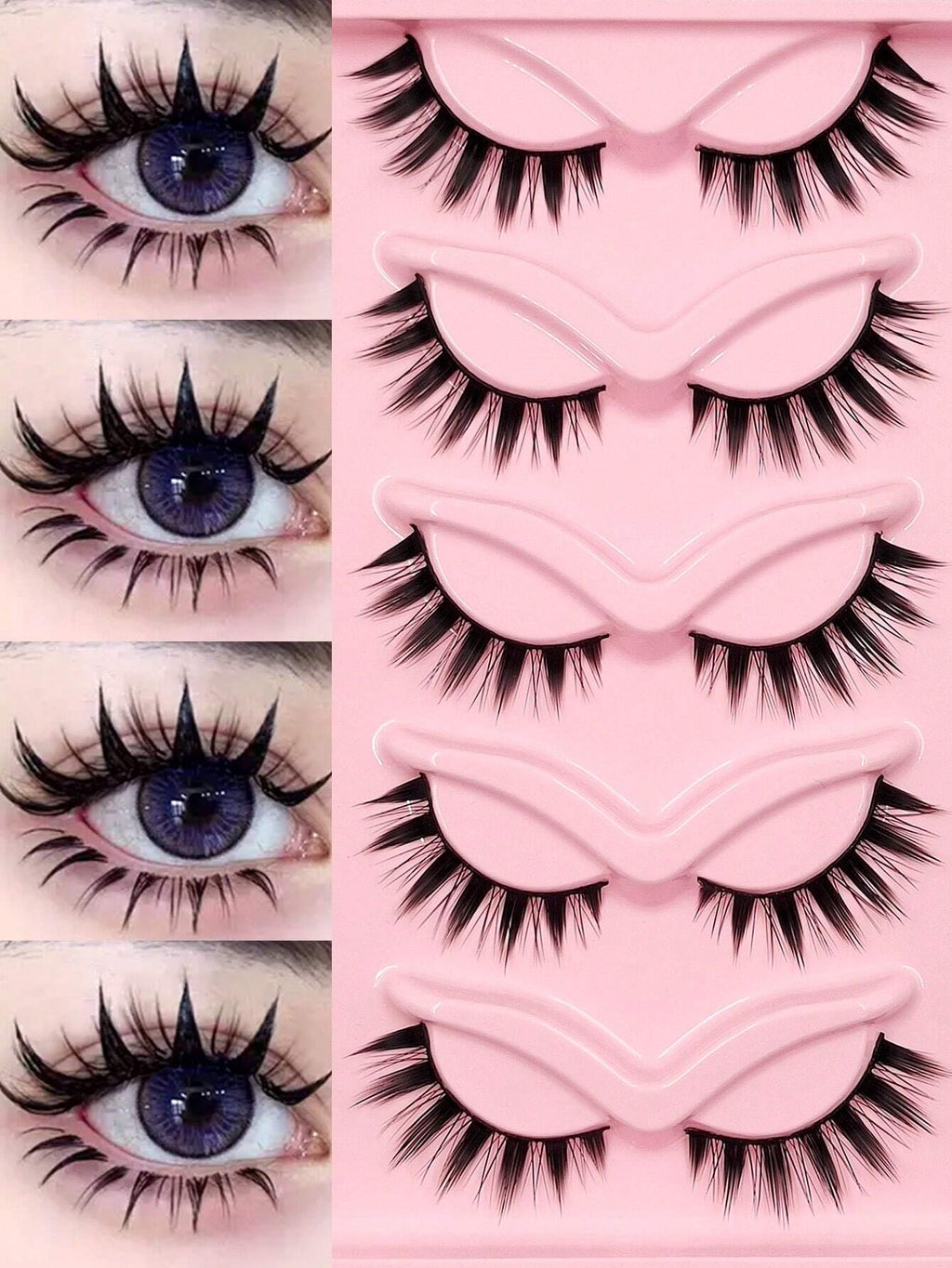 18812 1b-144 Pestañas postizas 5 Pares